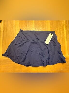 Anne Cole Navy Skater Swim Skirt